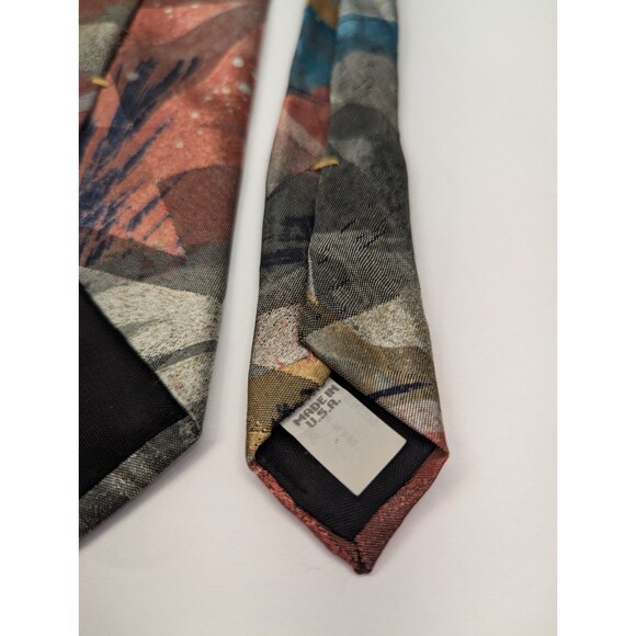 Vintage‎ Wembley Abstract Pointed Classic Necktie Tie - Picture 7 of 9